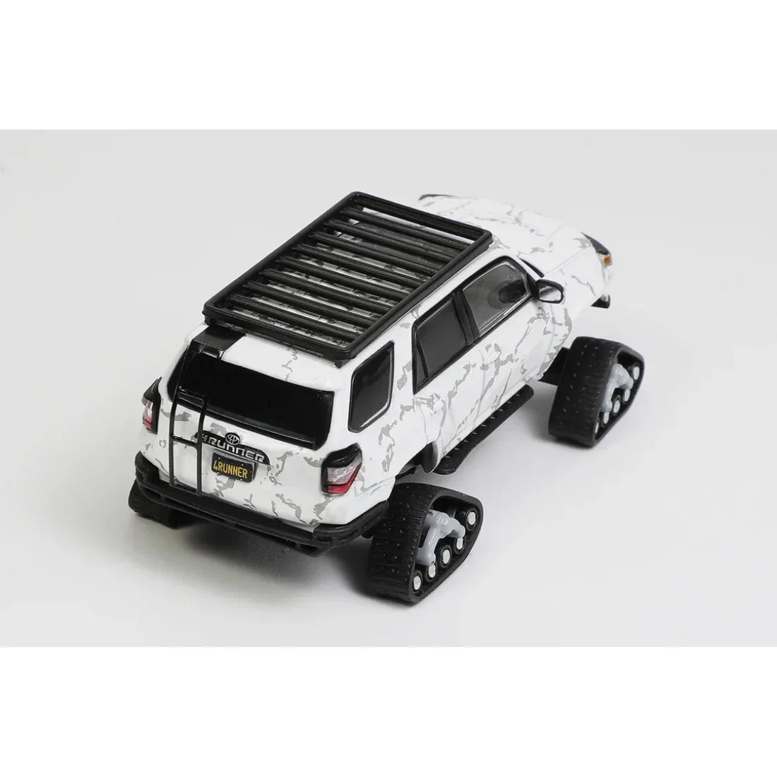 Premium scale diecast model car – Toyota Modified Snowmobile, 1:64 Scale (White) Collectible