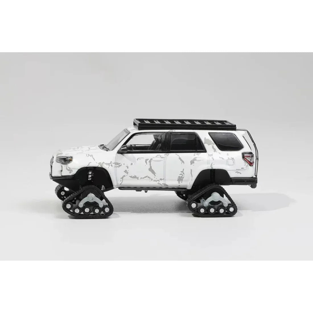 Premium scale diecast model car – Toyota Modified Snowmobile, 1:64 Scale (White) Collectible
