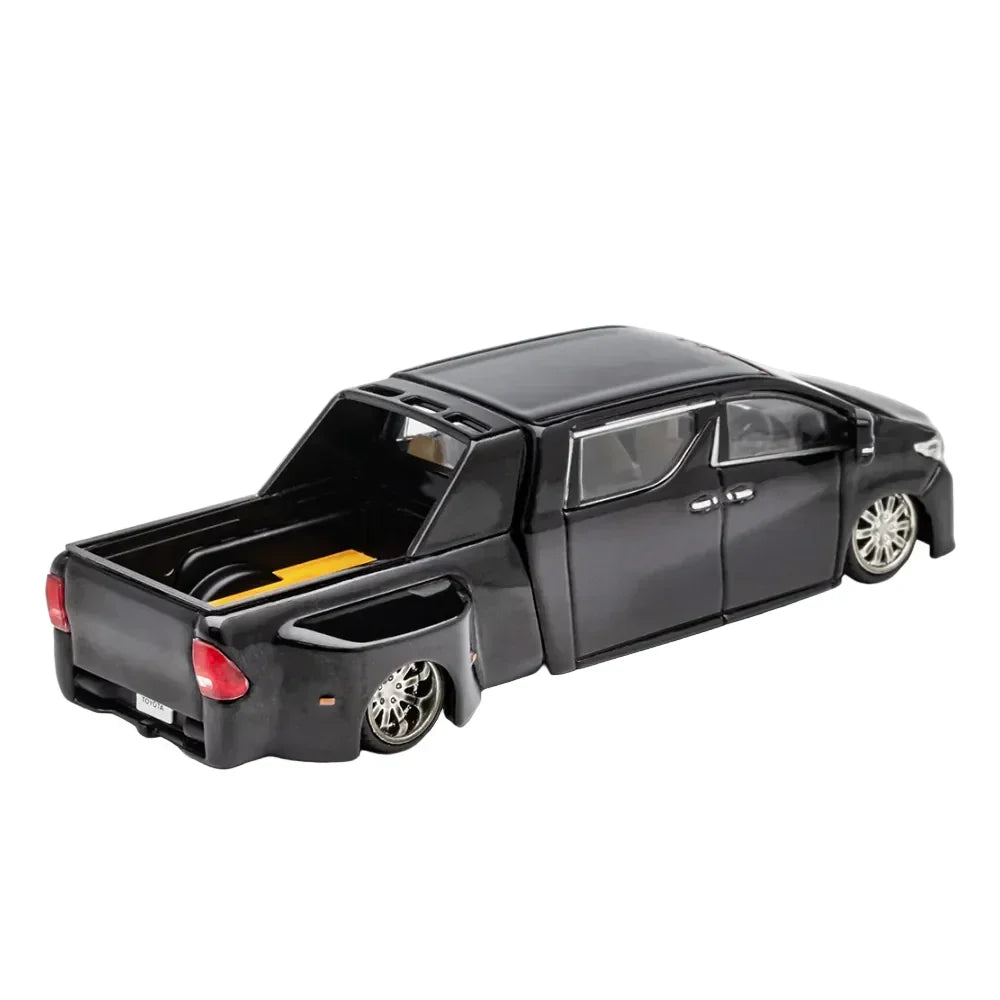 Premium scale diecast model car – Toyota NATS No.328 Alphard Super Dually, 1:64 Scale (Black) Collectible
