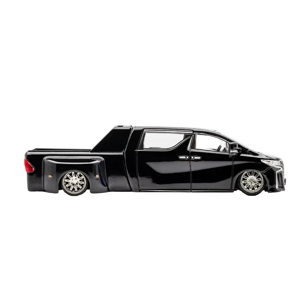 Premium scale diecast model car – Toyota NATS No.328 Alphard Super Dually, 1:64 Scale (Black) Collectible