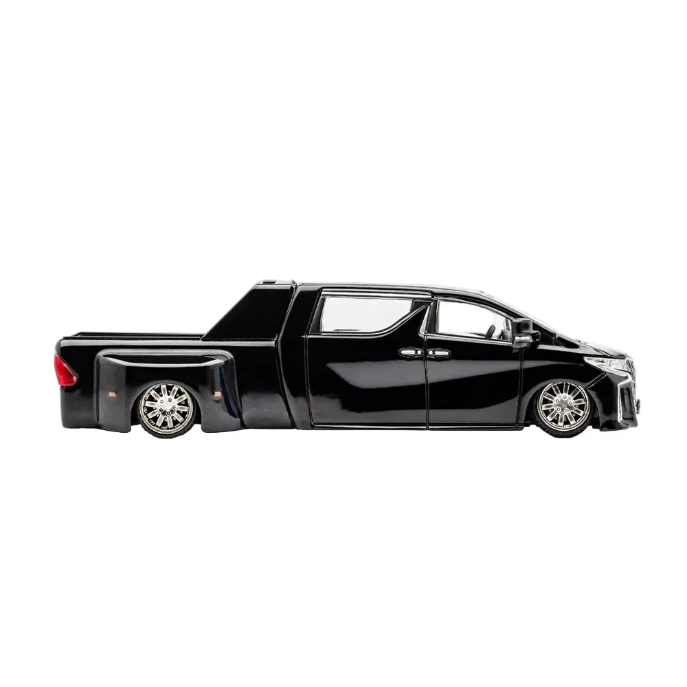 Premium scale diecast model car – Toyota NATS No.328 Alphard Super Dually, 1:64 Scale (Black) Collectible
