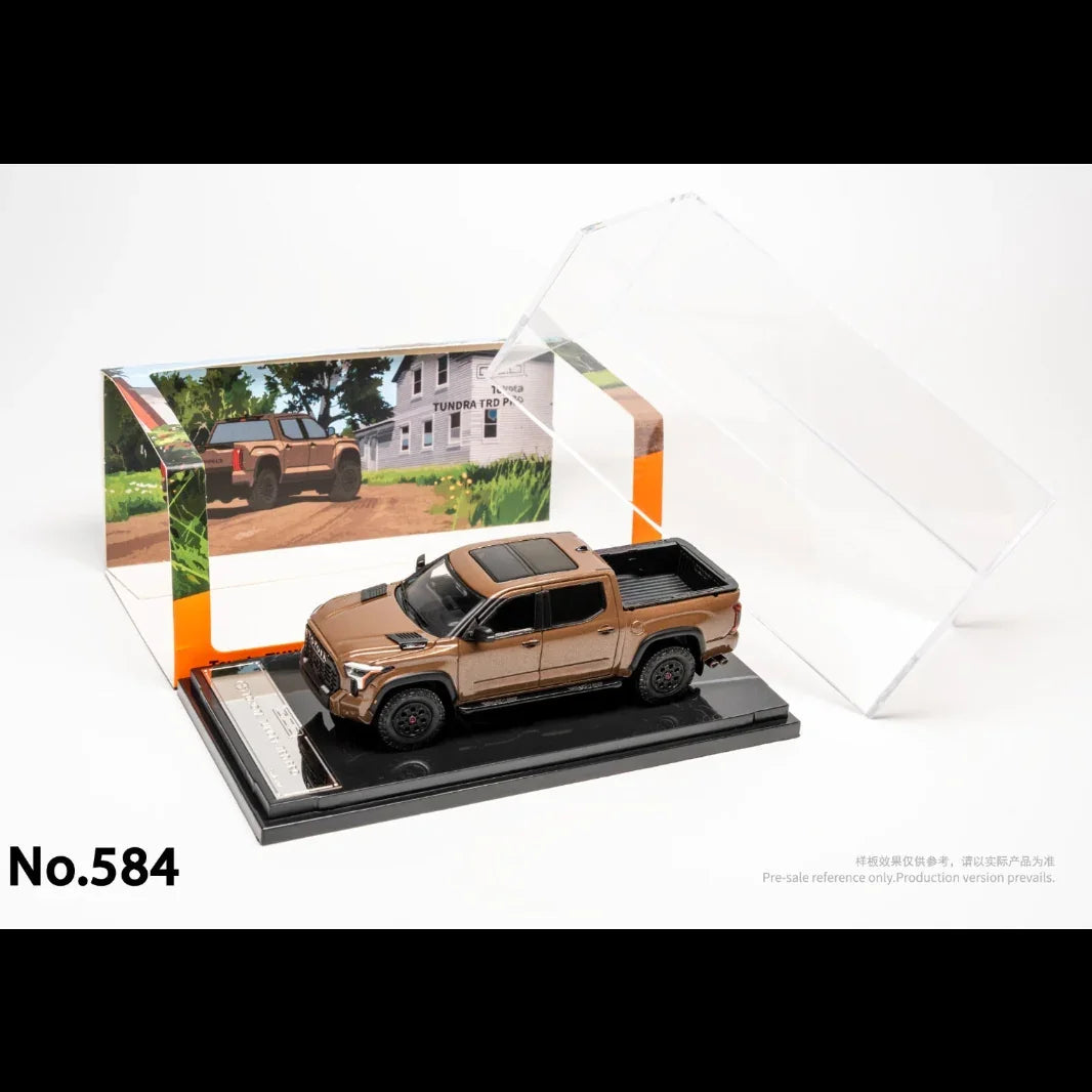 Premium scale diecast model car – *PRE-ORDER* Toyota Tundra TRD PRO Mudbath Color, 1:64 Scale Collectible