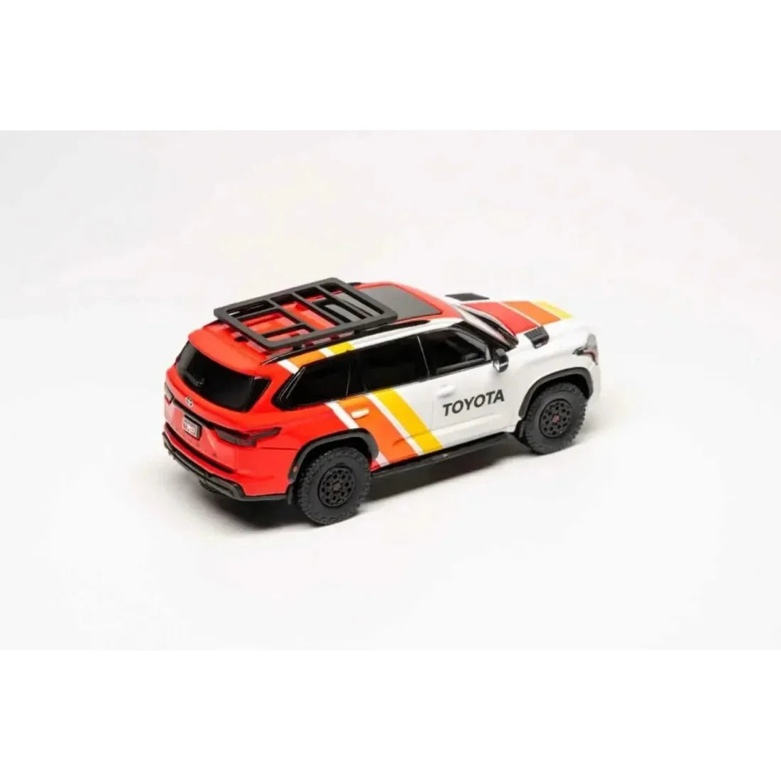 Premium scale diecast model car – *PRE-ORDER* Toyota Sequoia TRD PRO TRD Heritage Livery, 1:64 Scale (White) Collectible
