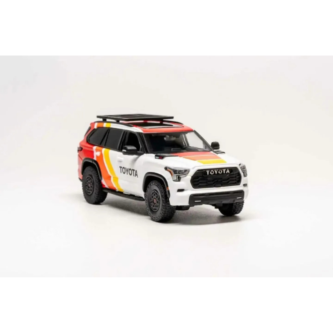 *PRE-ORDER* Toyota Sequoia TRD PRO TRD Heritage Livery, 1:64 Scale (White)
