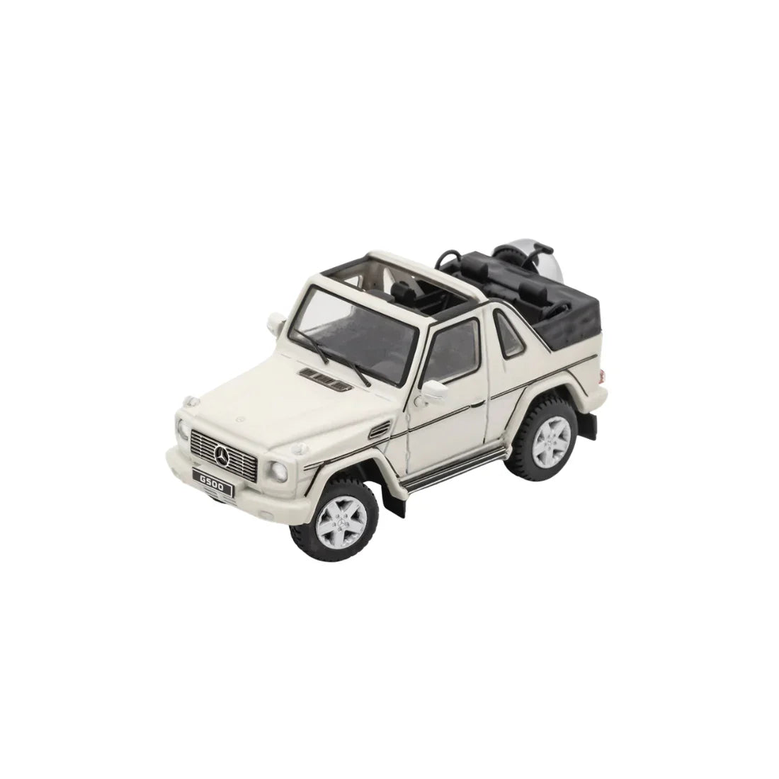 Premium scale diecast model car – *PRE-ORDER* Mercedes-Benz G500 Short Wheelbase Convertible, 1:64 Scale (White) Collectible