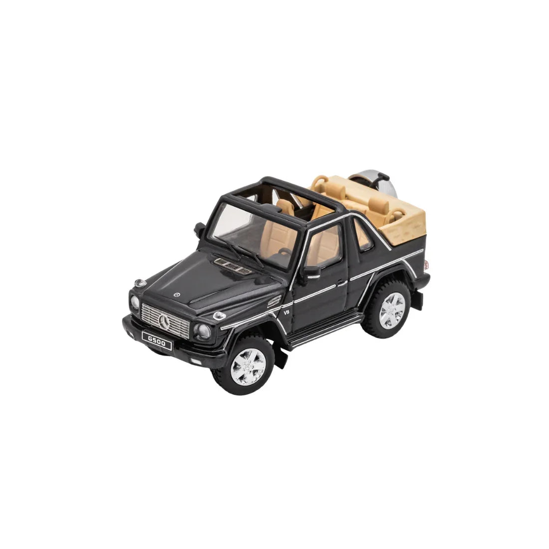 Premium scale diecast model car – *PRE-ORDER* Mercedes-Benz G500 Short Wheelbase Convertible, 1:64 Scale (Black) Collectible