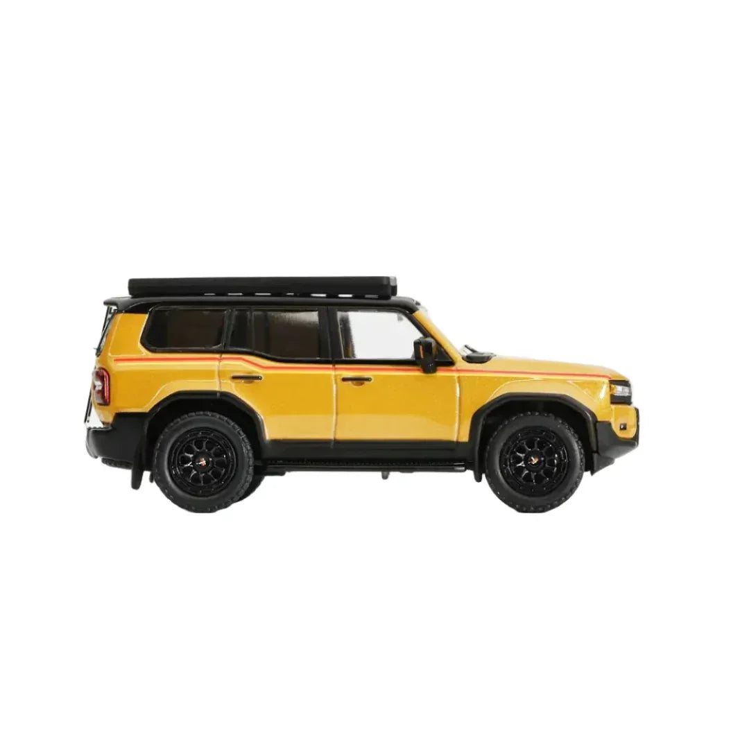 Premium scale diecast model car – Toyota No.580 Land Cruiser Prado, 1:64 Scale (Beige) Collectible