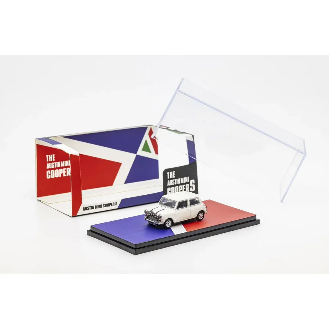 Premium scale diecast model car – Morris Mini Cooper S, 1:64 Scale (White) Collectible