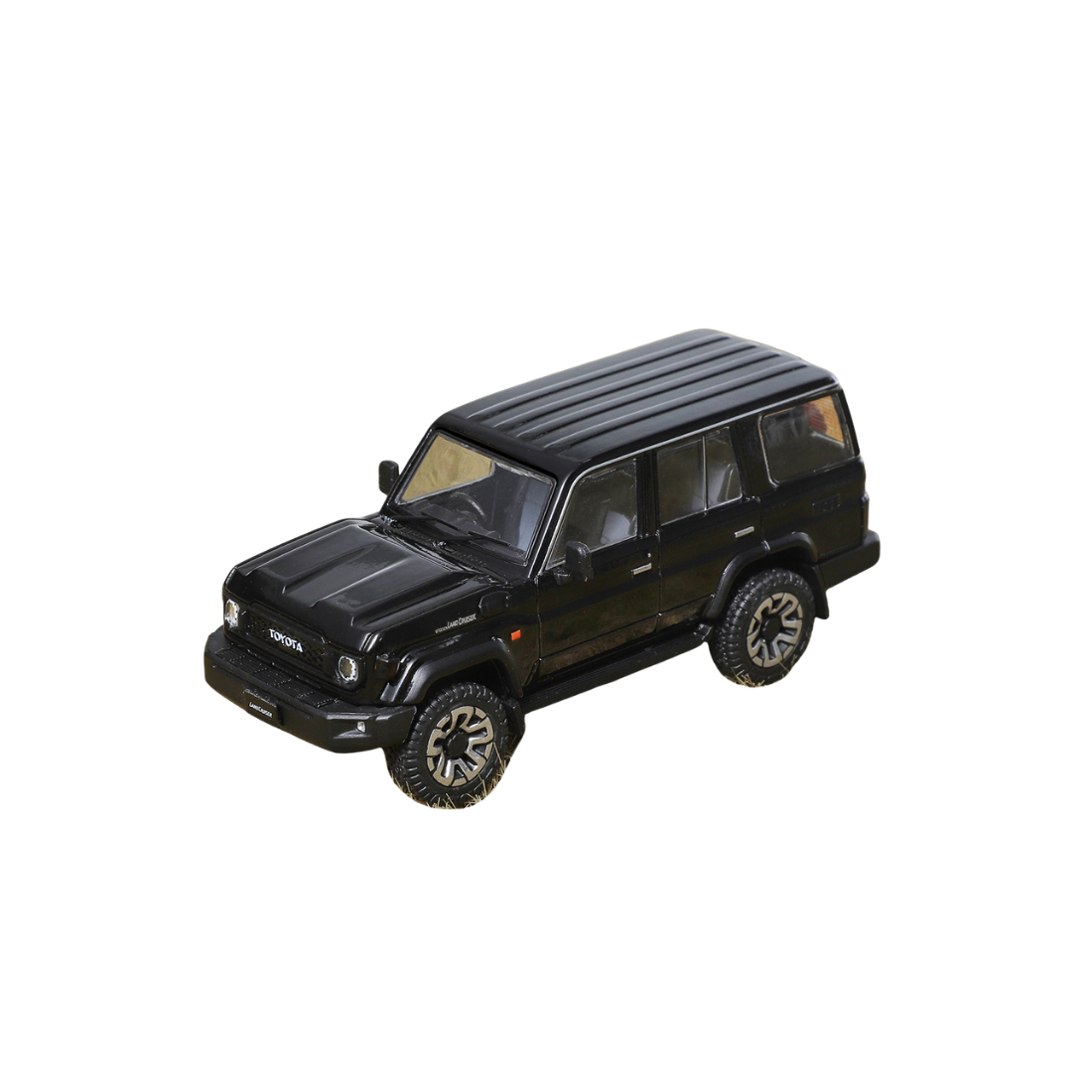 Premium scale diecast model car – *PRE-ORDER* Toyota Land Cruiser LC70 (J76) 2023, 1:64 Scale (Black) Collectible