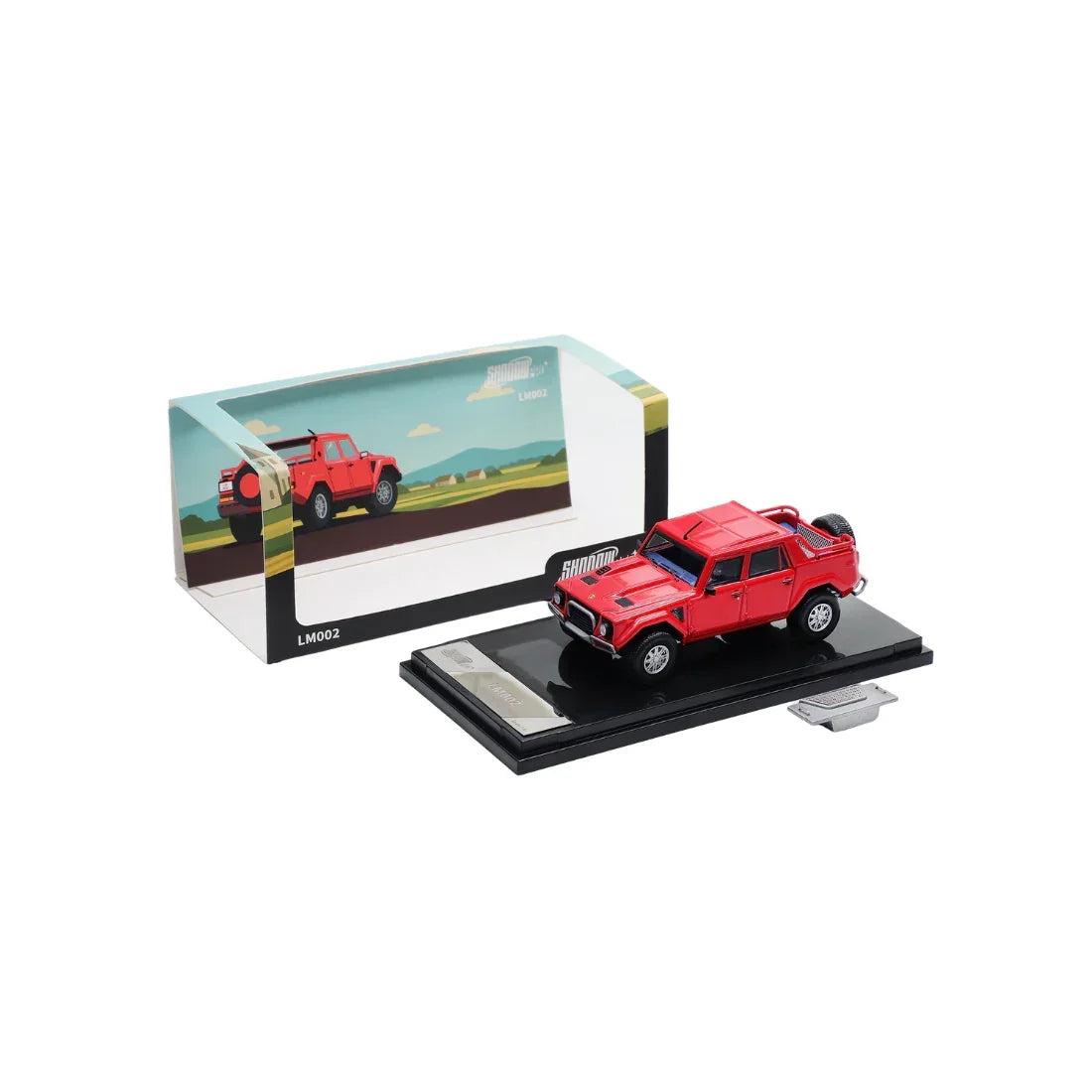 Premium scale diecast model car – *PRO-ORDER* Lamborghini LM002, 1:64 Scale (Red) Collectible