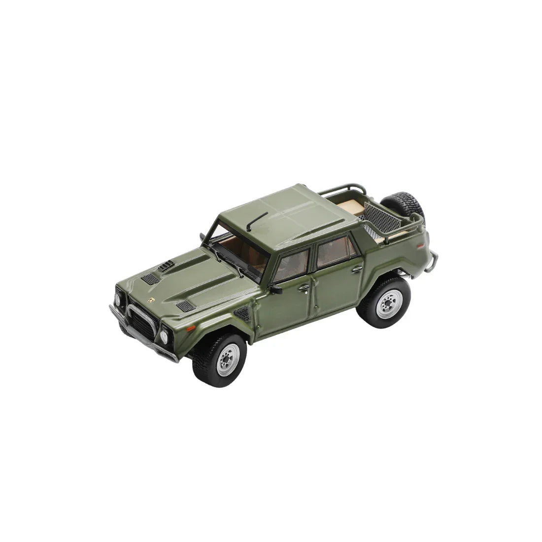 Premium scale diecast model car – *PRE-ORDER* Lamborghini LM002, 1:64 Scale (Military Green) Collectible