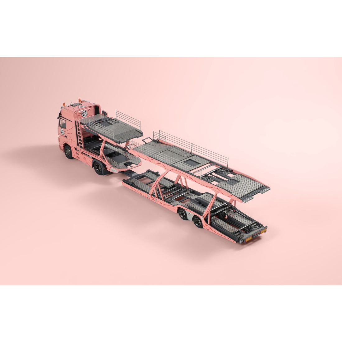 *PRE-ORDER* Fuso Fighter (1024) Transporter with MX-5 Spec Miata (NC1) Pink (Limited Gift Set), 1:64 Scale