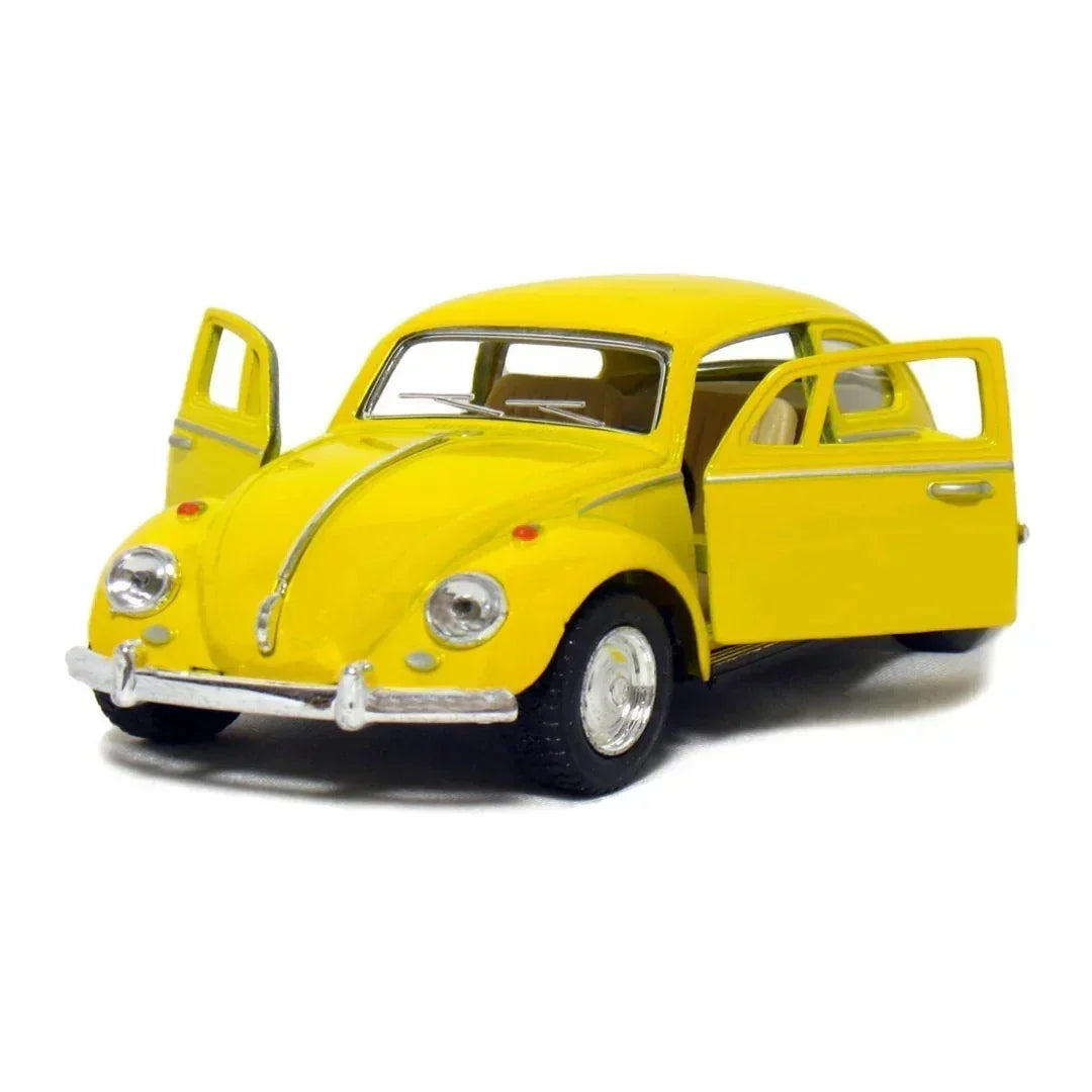 Premium scale diecast model car – Volkswagen Classical Beetle 1967, 1:36 Scale (Yellow) Collectible