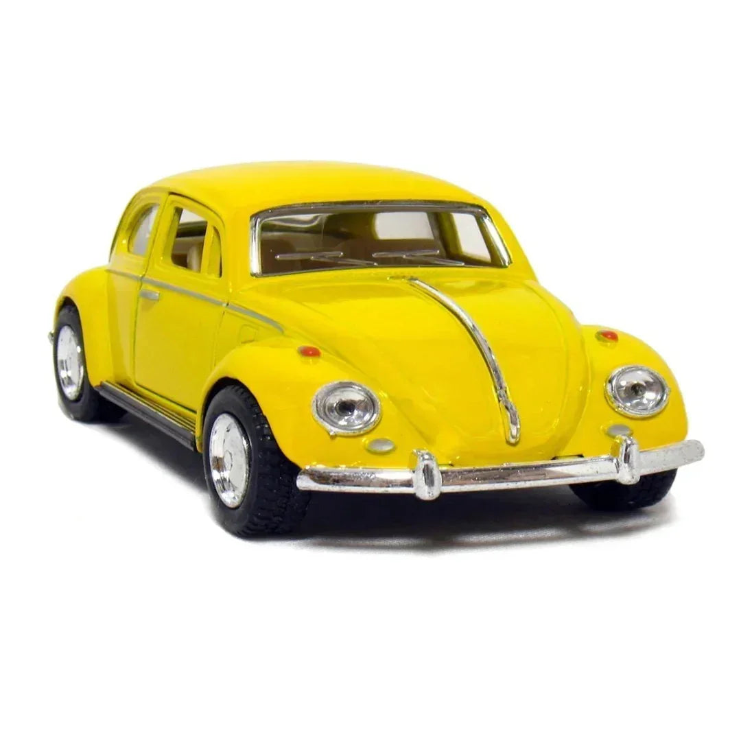 Premium scale diecast model car – Volkswagen Classical Beetle 1967, 1:36 Scale (Yellow) Collectible