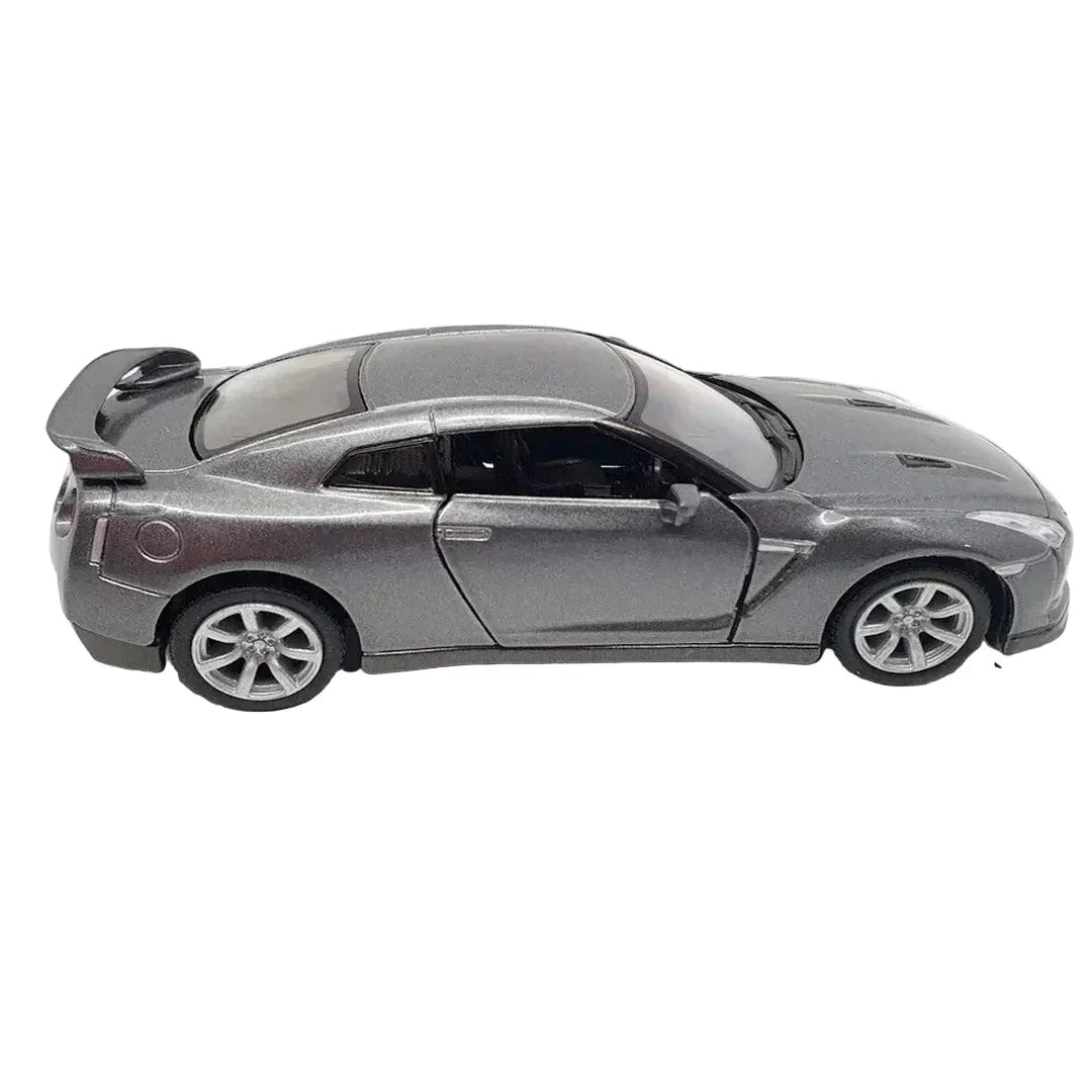 Premium scale diecast model car – Nissan GT-R R35 2009, 1:36 Scale (Grey) Collectible