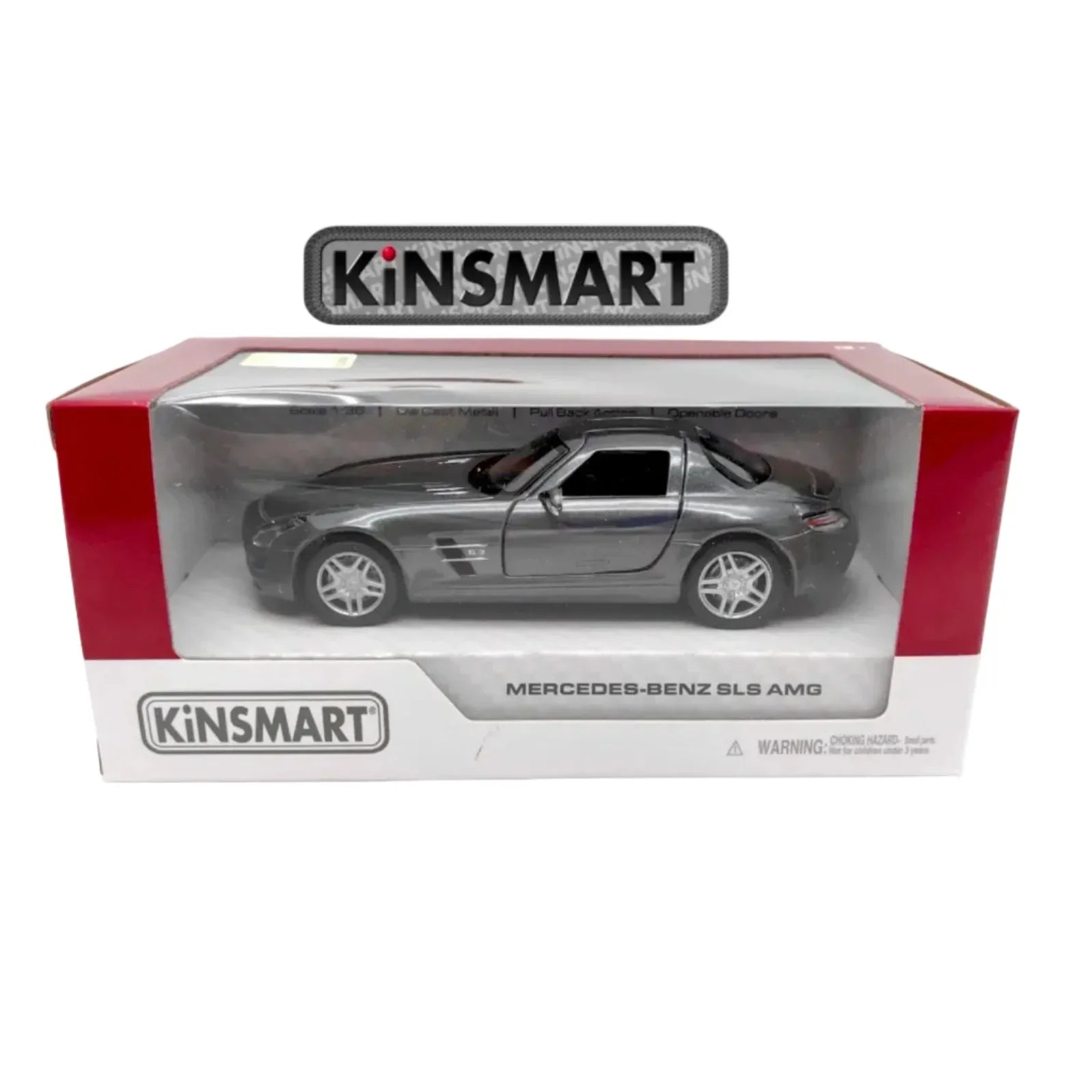 Premium scale diecast model car – Mercedes-Benz SLS AMG, 1:36 Scale (Grey) Collectible