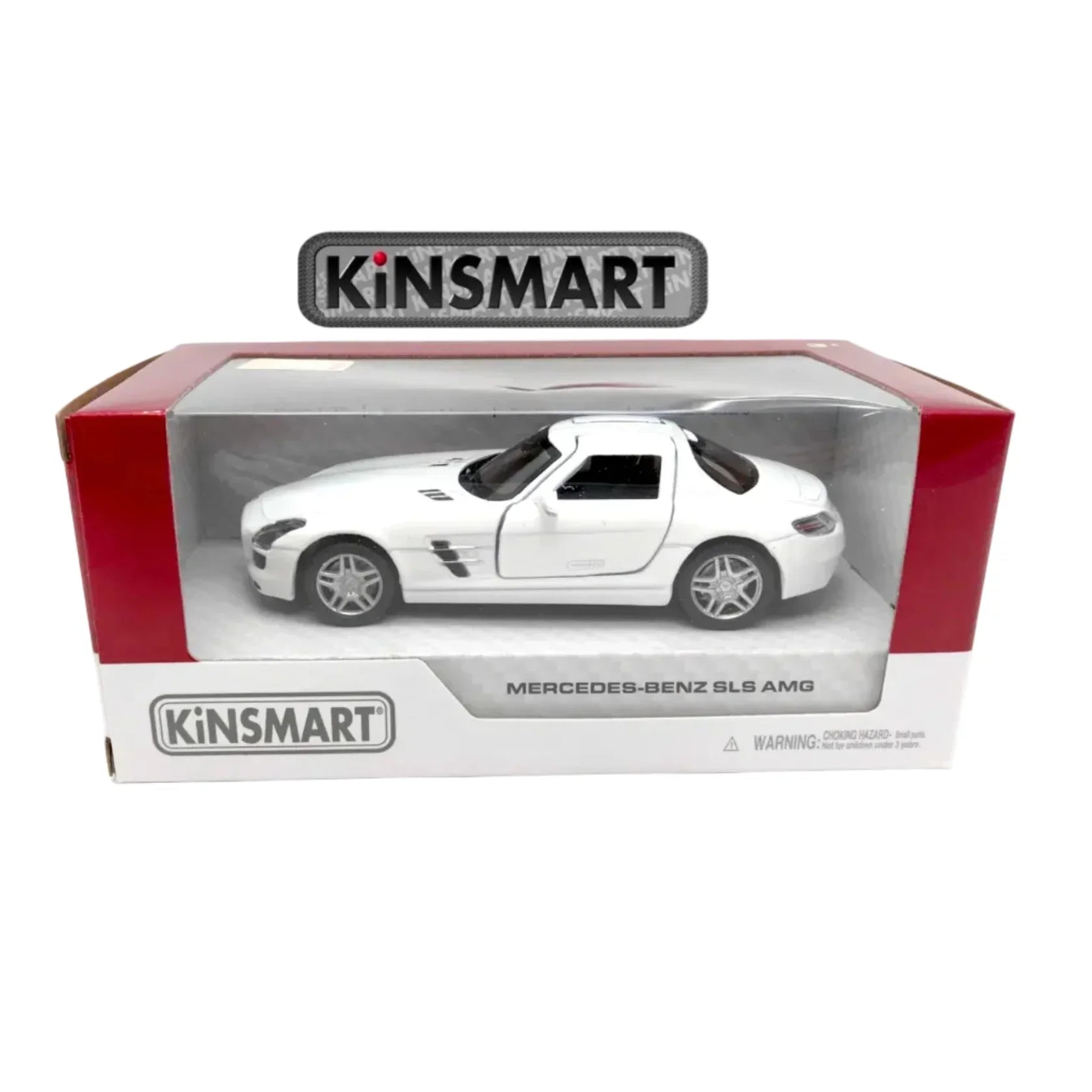 Premium scale diecast model car – Mercedes-Benz SLS AMG, 1:36 Scale (White) Collectible