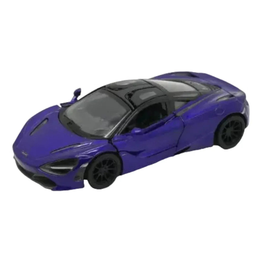 Premium scale diecast model car – McLaren 720S, 1:36 Scale (Purple) Collectible