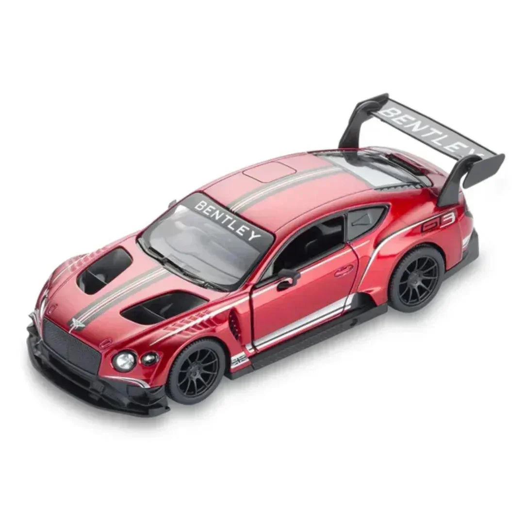 Premium scale diecast model car – Bentley Continental GT3, 1:36 Scale (Red) Collectible