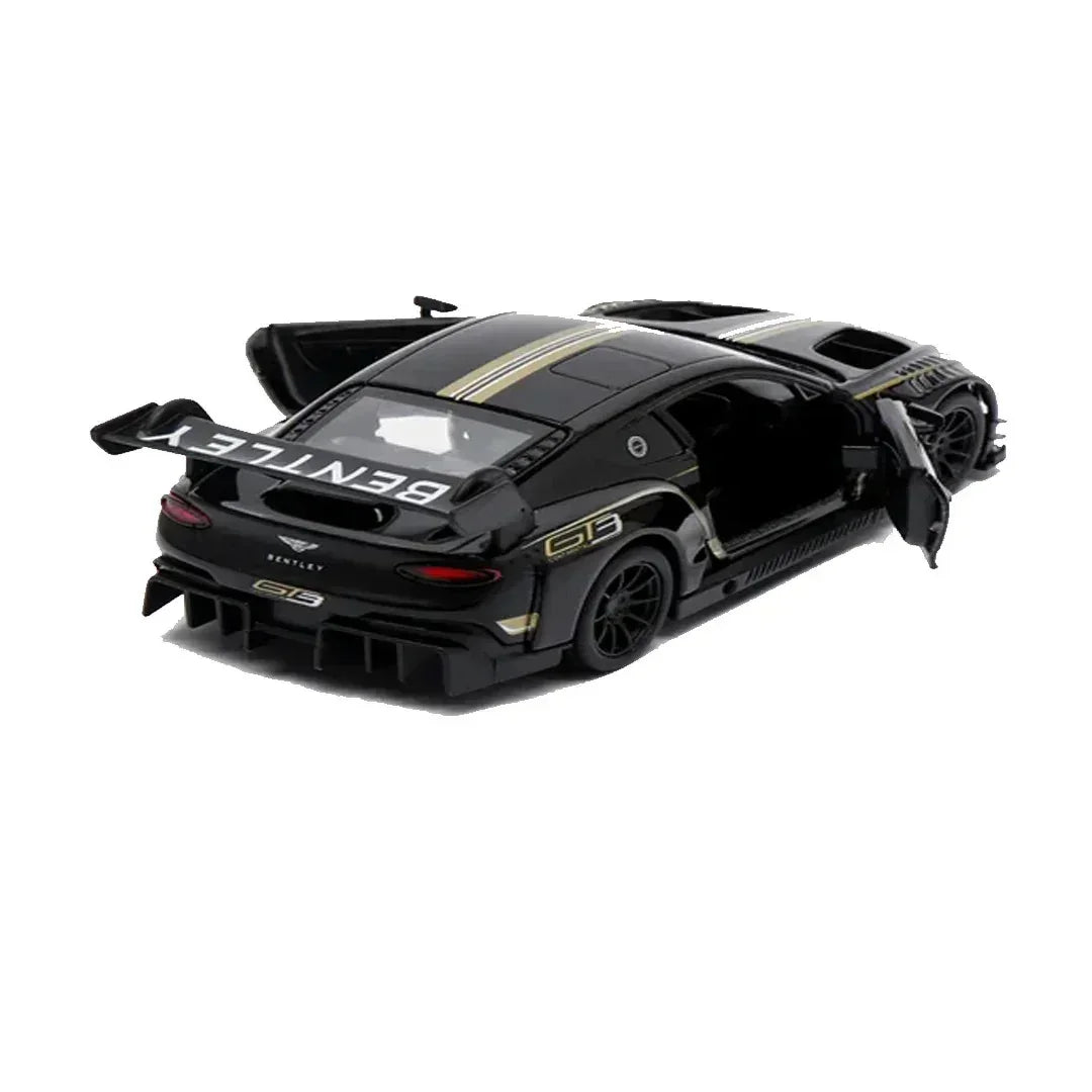 Premium scale diecast model car – Bentley Continental GT3, 1:36 Scale (Black) Collectible