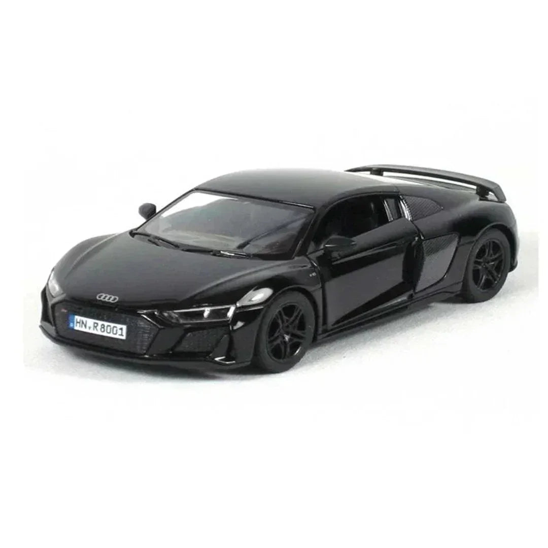 Premium scale diecast model car – Audi R8 Coupé 2020, 1:36 Scale (Black) Collectible