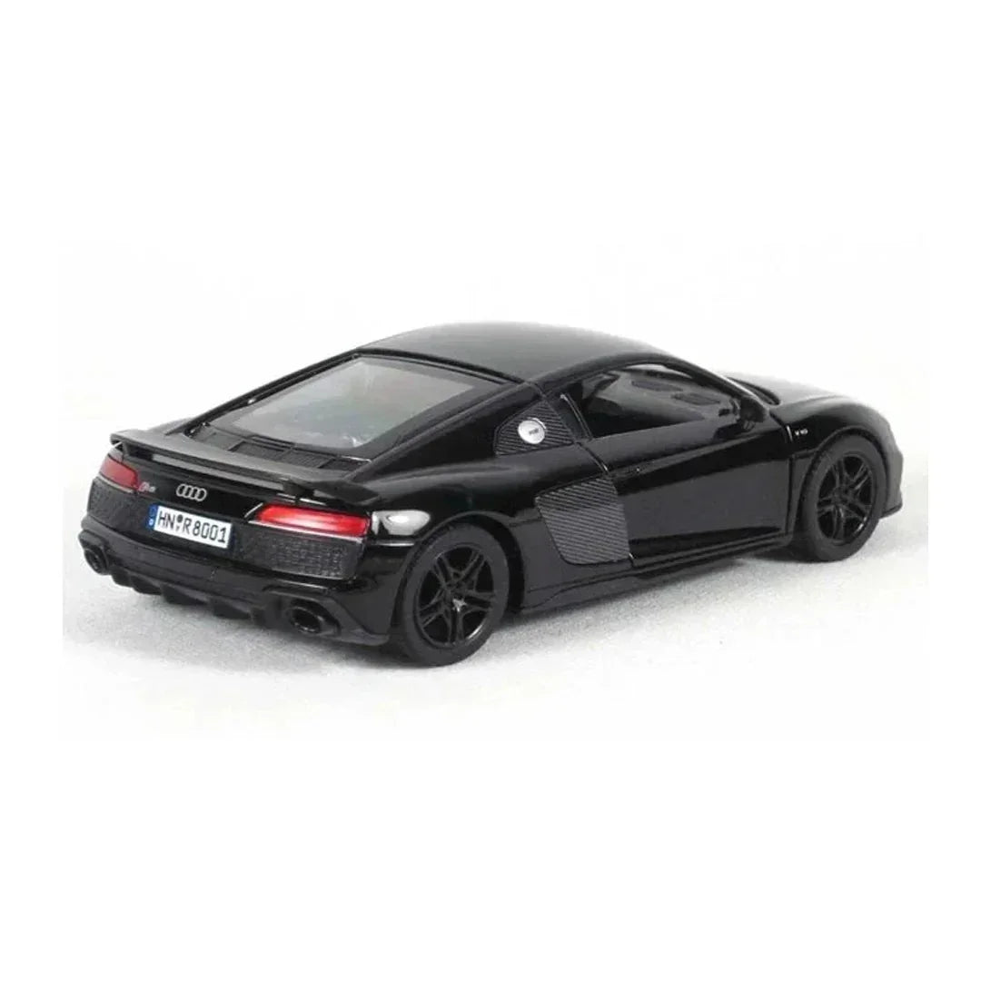 Premium scale diecast model car – Audi R8 Coupé 2020, 1:36 Scale (Black) Collectible