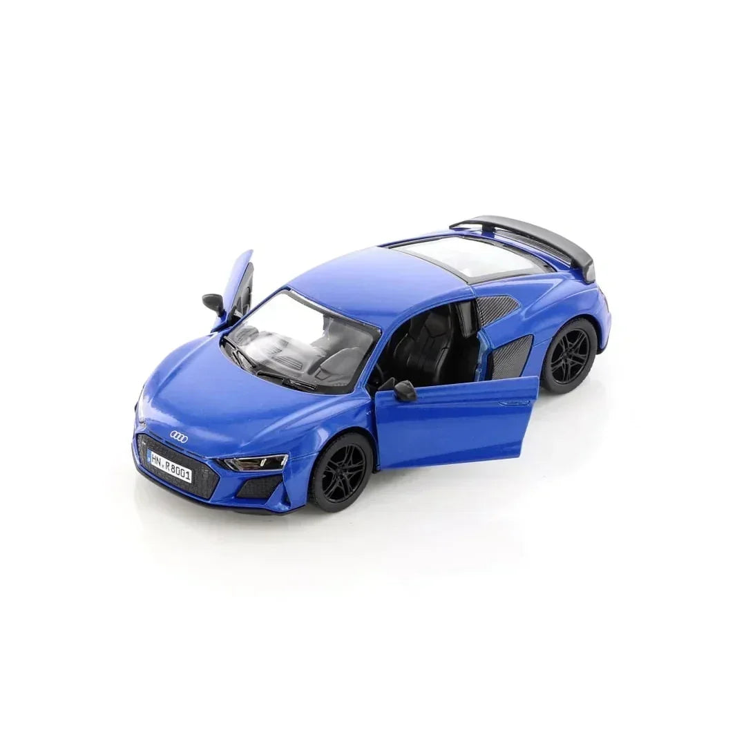 Premium scale diecast model car – Audi R8 Coupé 2020, 1:36 Scale (Blue) Collectible