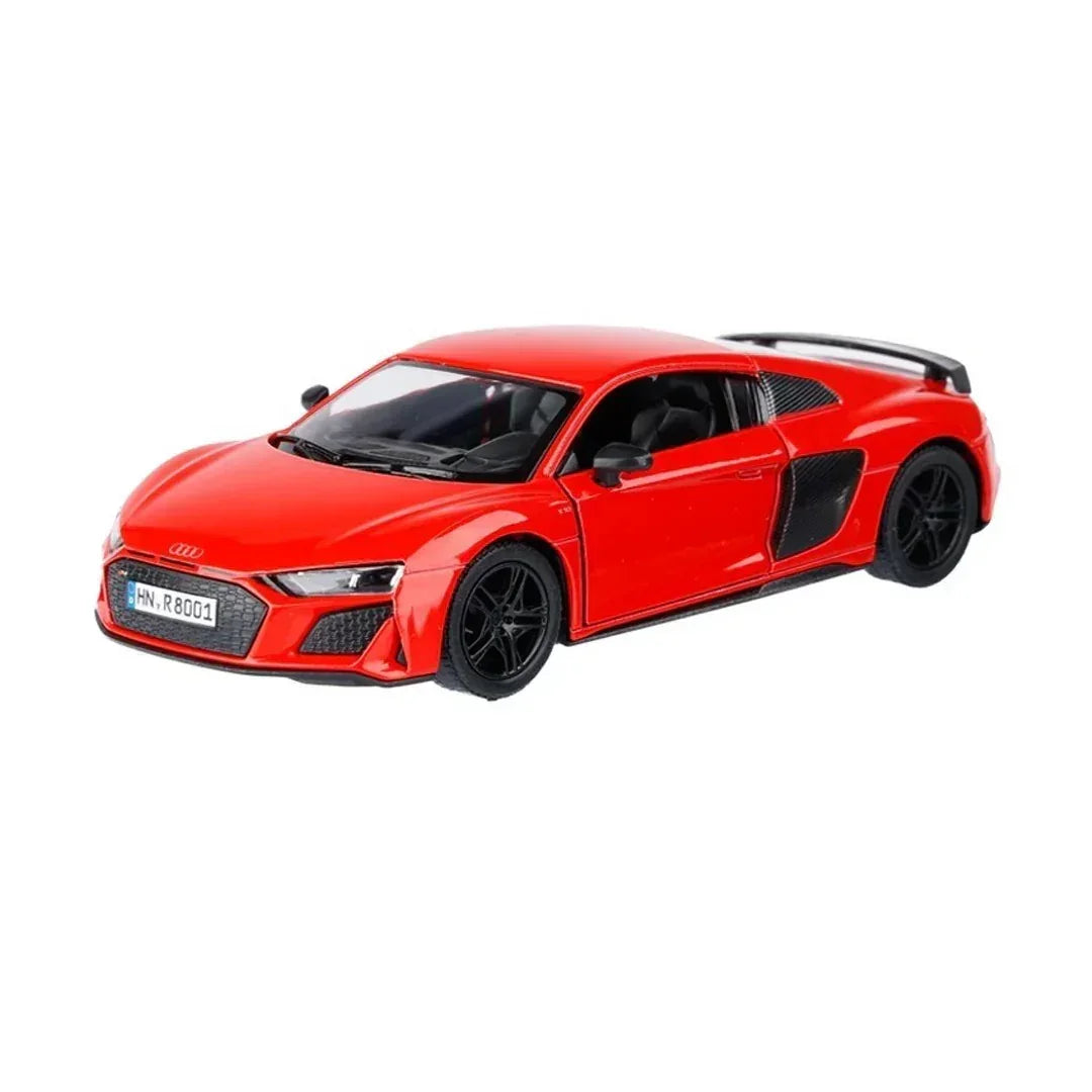 Premium scale diecast model car – Audi R8 Coupé 2020, 1:36 Scale (Red) Collectible