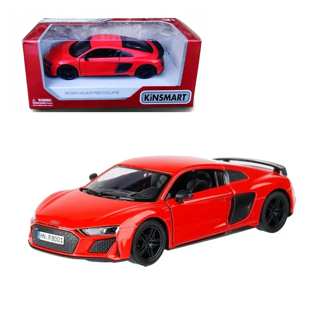 Premium scale diecast model car – Audi R8 Coupé 2020, 1:36 Scale (Red) Collectible