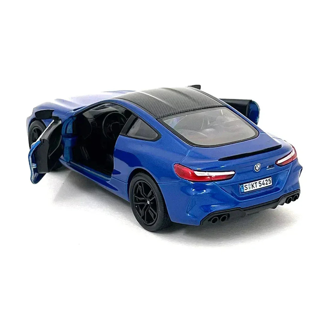 Premium scale diecast model car – BMW M8 Competition Coupe, 1:36 Scale (Blue) Collectible