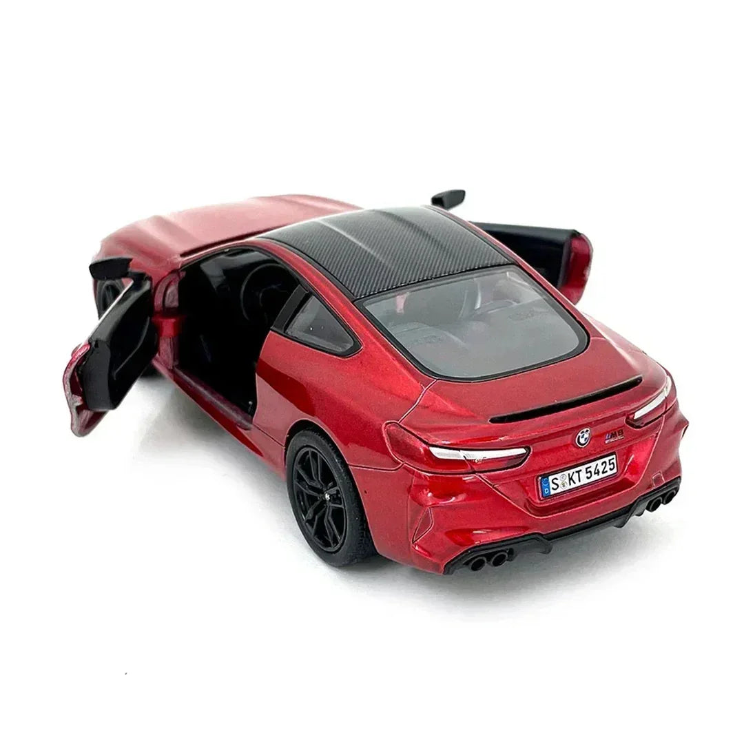 Premium scale diecast model car – BMW M8 Competition Coupe, 1:36 Scale (Red) Collectible