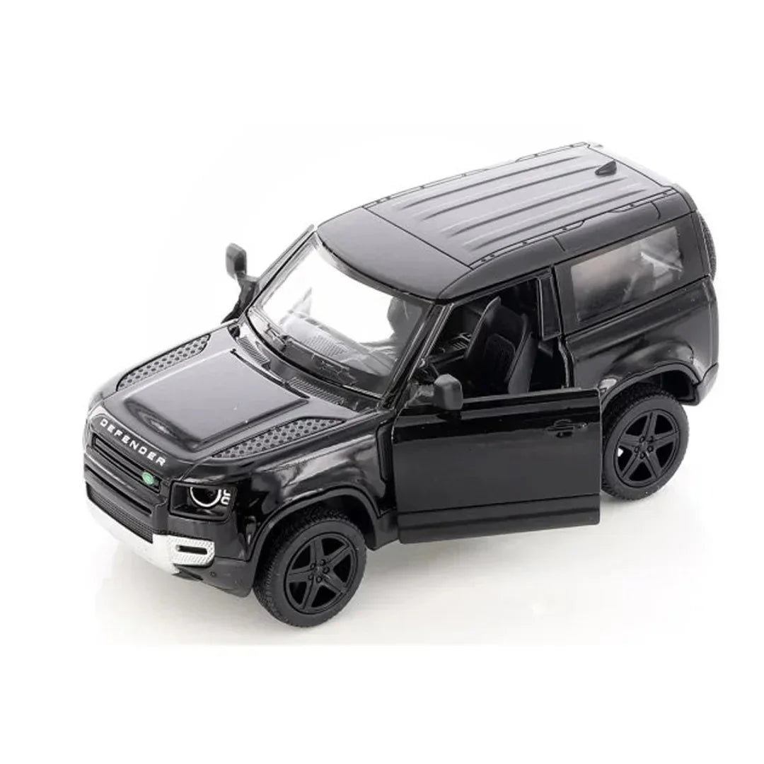 Premium scale diecast model car – Land Rover Defender 90, 1:36 Scale (Black) Collectible