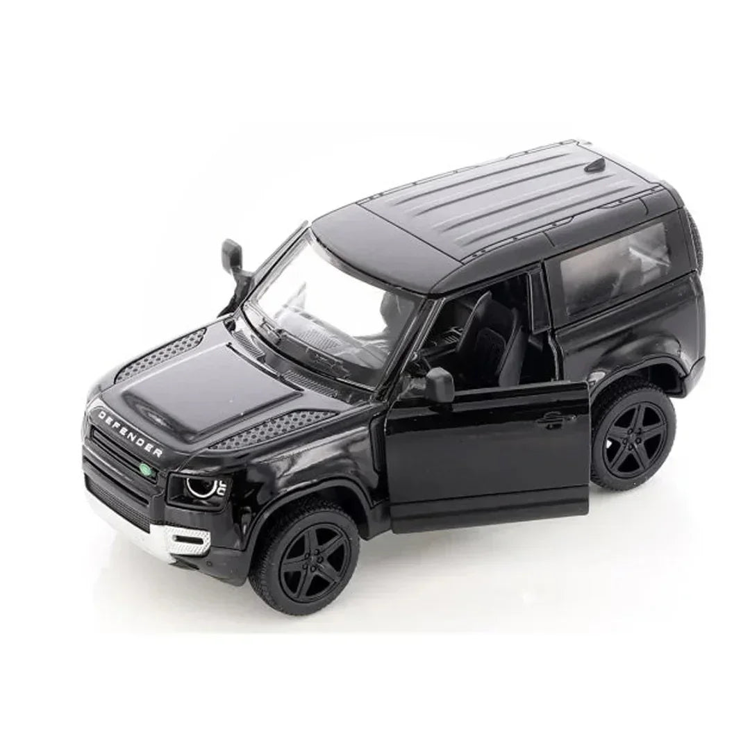 Premium scale diecast model car – Land Rover Defender 90, 1:36 Scale (Black) Collectible