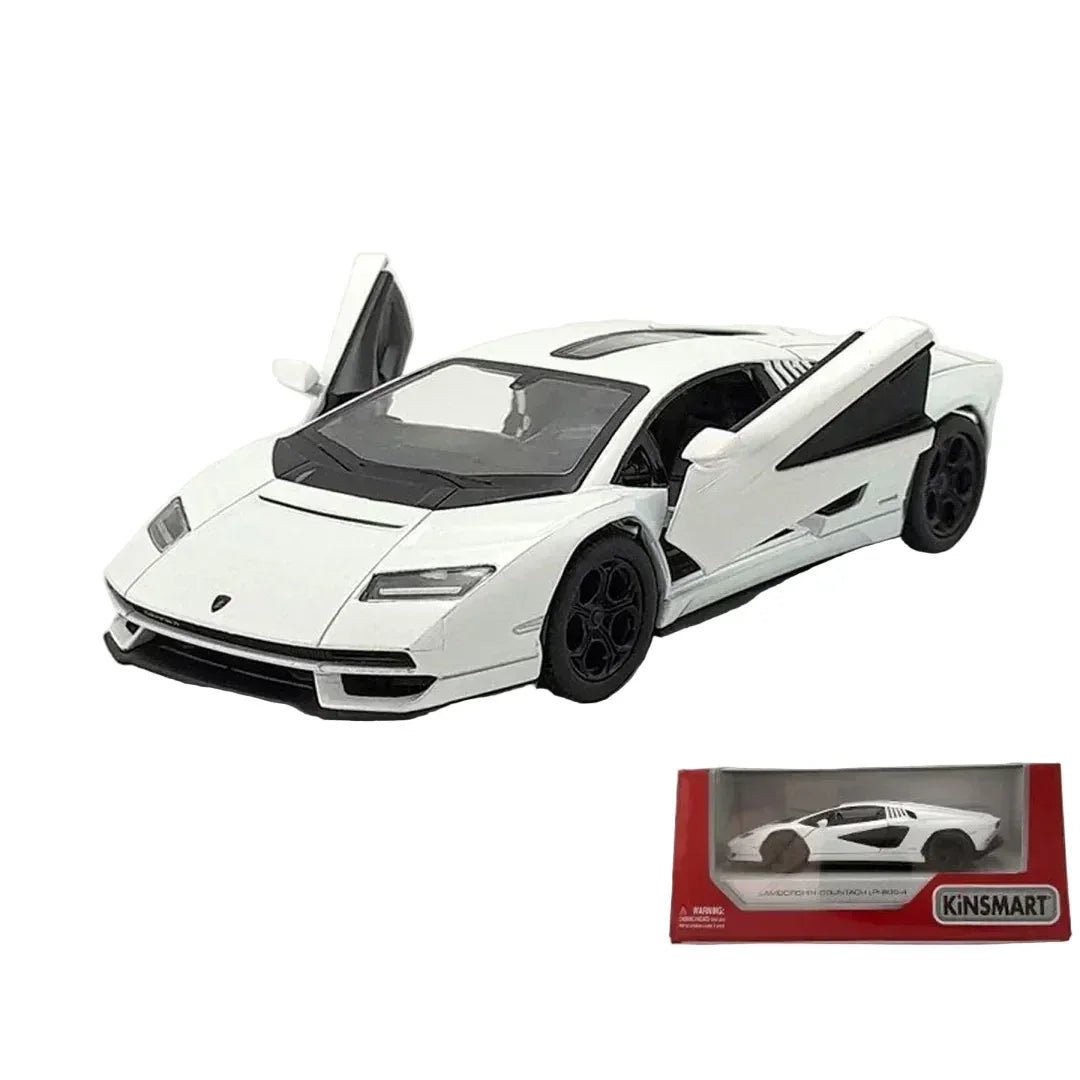 Premium scale diecast model car – Lamborghini Countach LPI 800-4, 1:36 Scale (White) Collectible