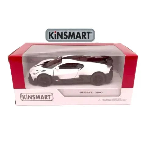 Premium scale diecast model car – Bugatti Divo, 1:36 Scale (White) Collectible