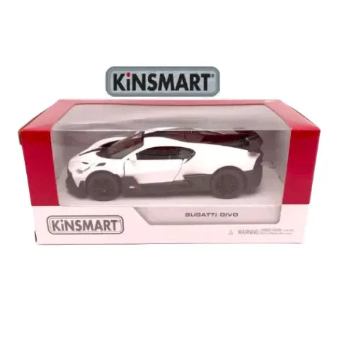 Premium scale diecast model car – Bugatti Divo, 1:36 Scale (White) Collectible