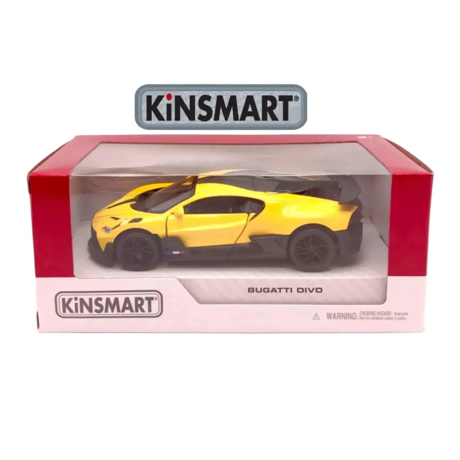 Premium scale diecast model car – Bugatti Divo, 1:36 Scale (Yellow) Collectible