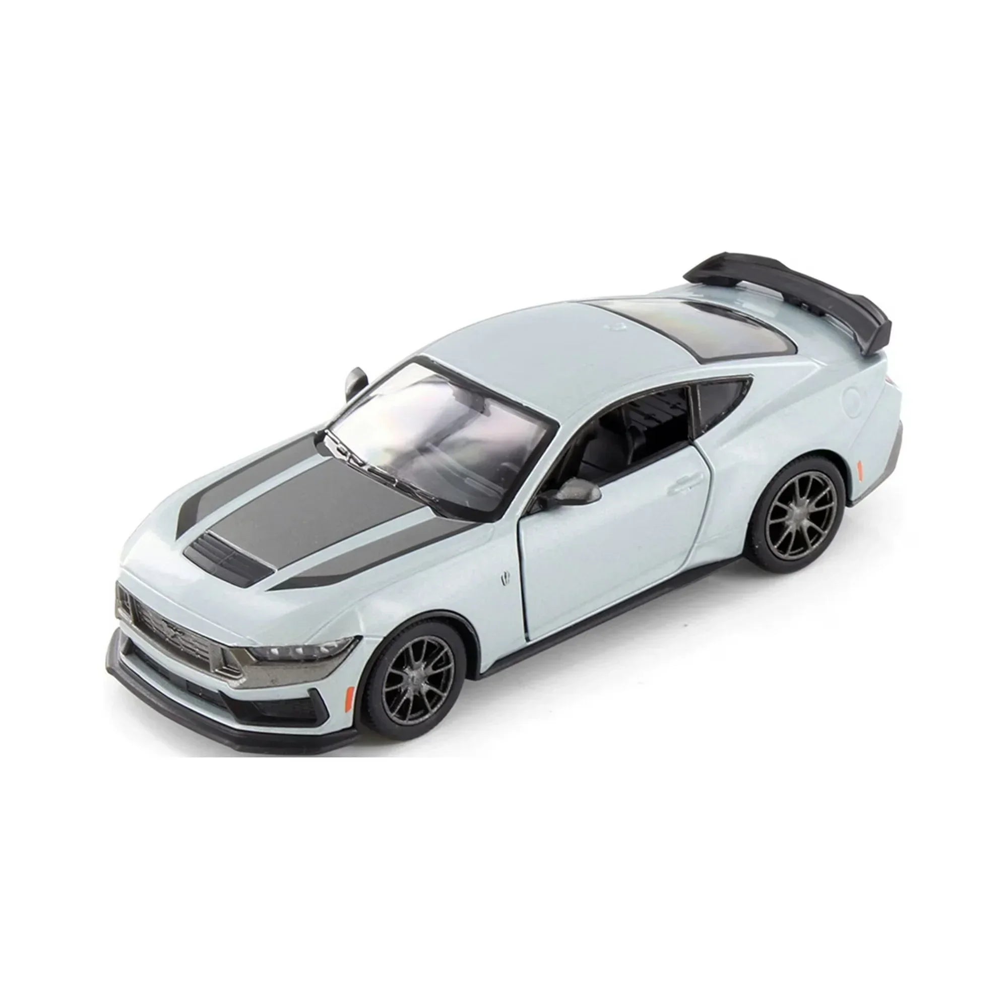 Premium scale diecast model car – Ford Mustang Dark Horse 2024, 1:36 Scale (Silver) Collectible