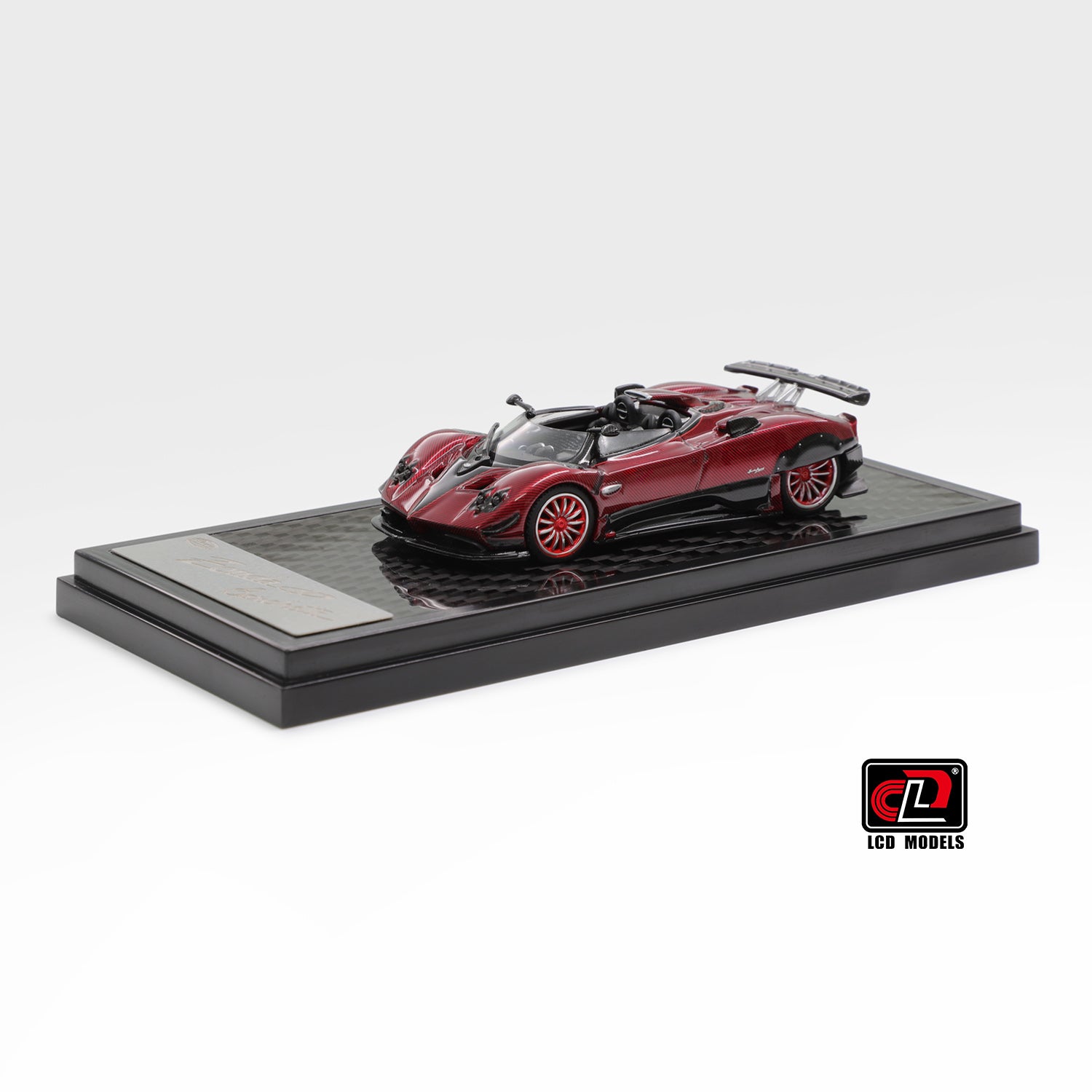 Premium scale diecast model car – Pagani Zonda HP, 1:64 Scale (Carbon Red) Collectible