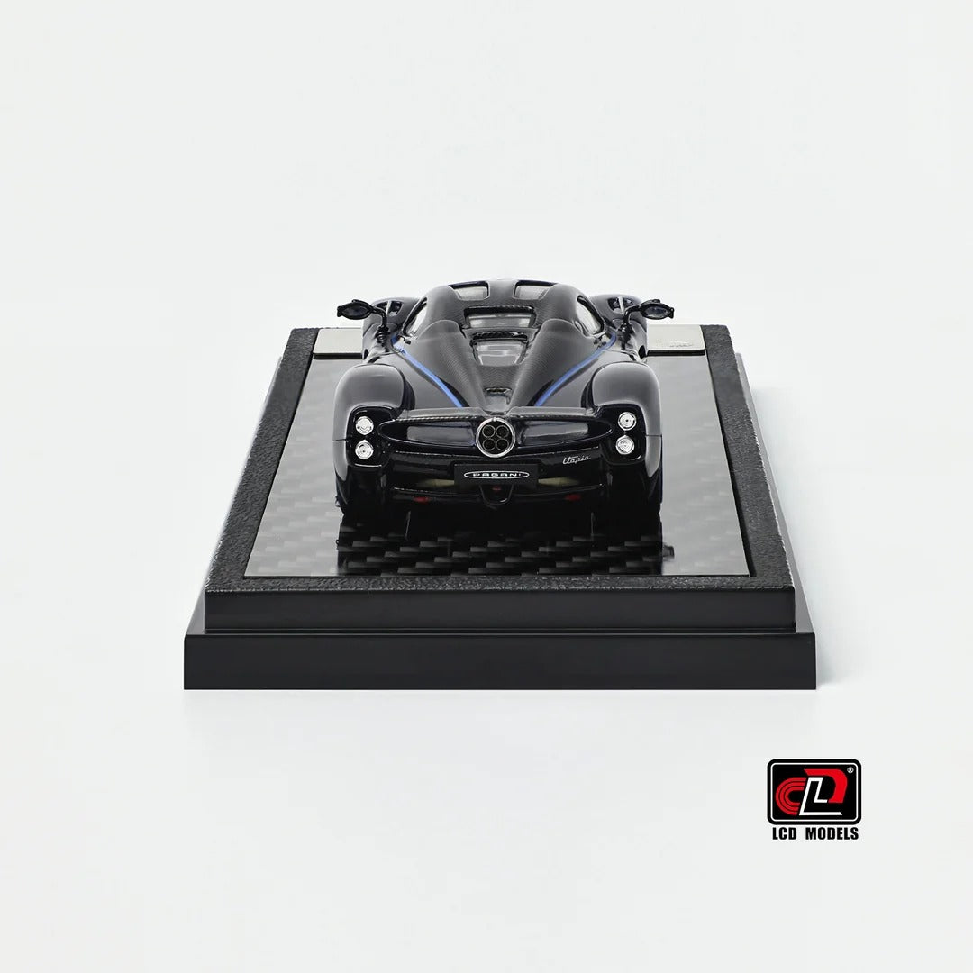 Pagani Utopia, 1:64 Scale (Blue with black carbon)