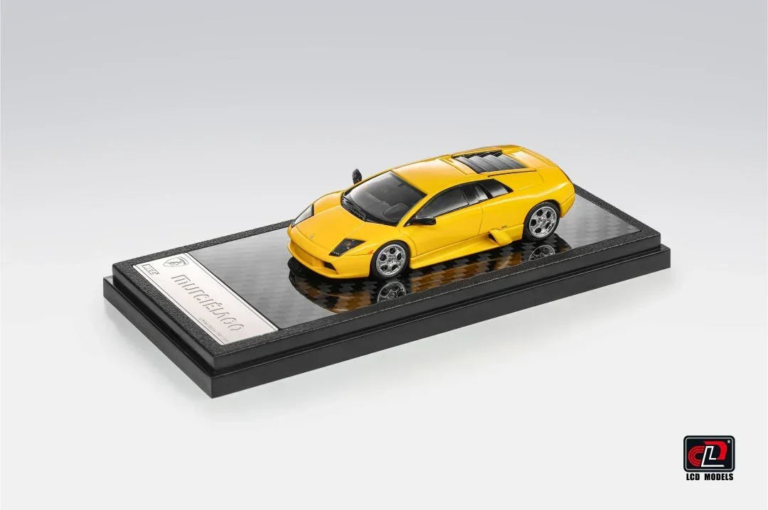 Premium scale diecast model car – *HEC 2026* Lamborghini Murcielago, 1:64 Scale (Yellow) Collectible