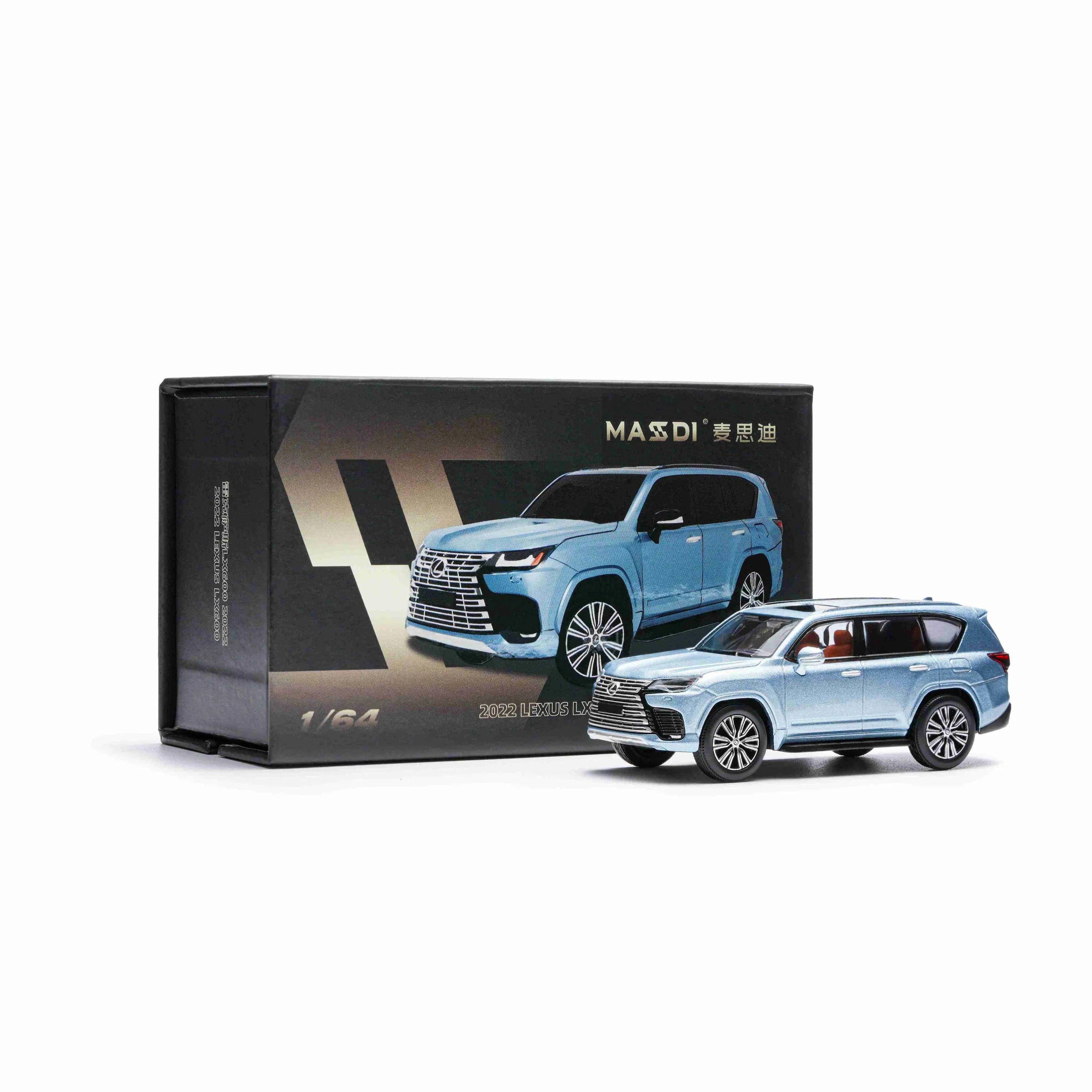 Premium scale diecast model car – Lexus Ls Lx600 2022, 1:64 Scale (Blue) Collectible