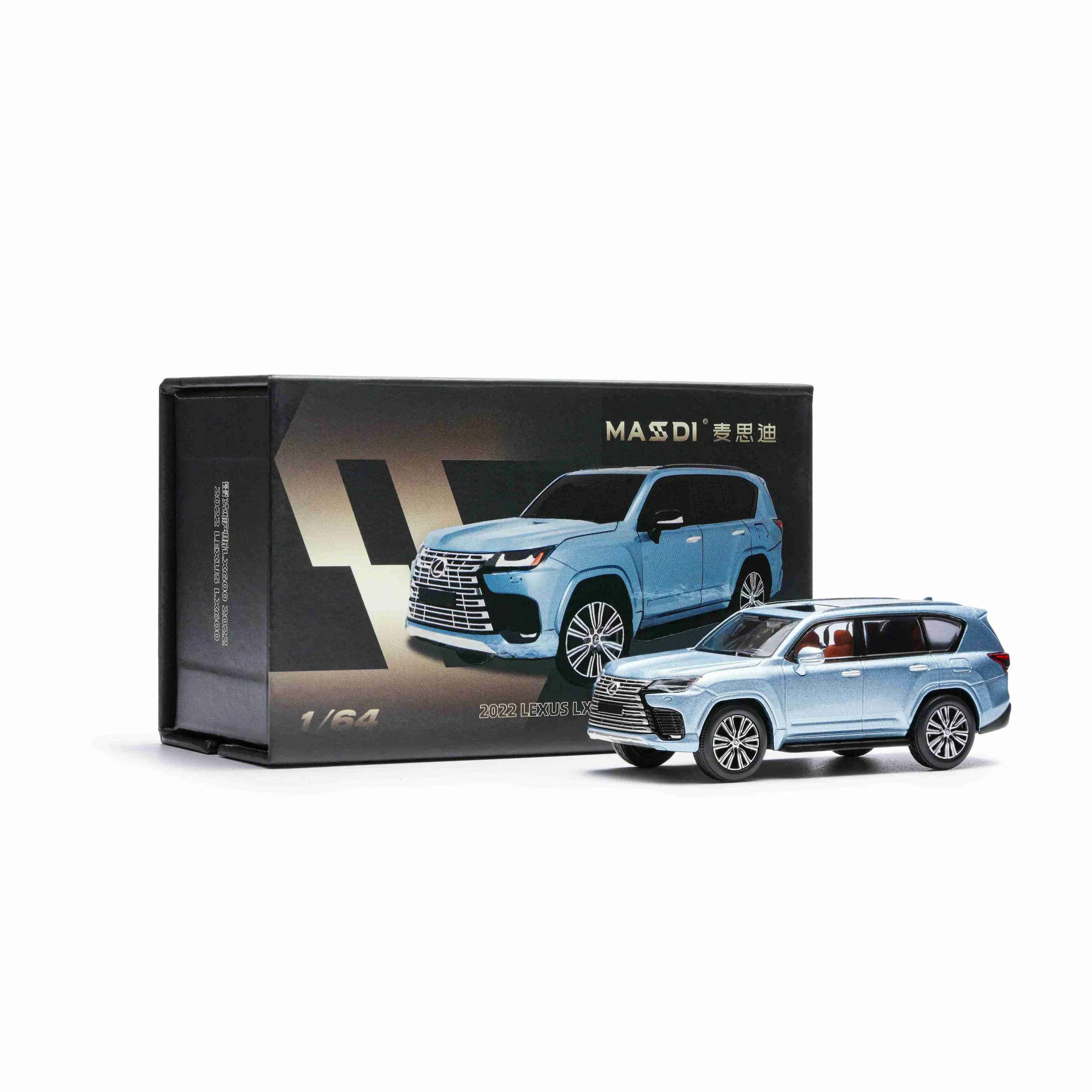 Premium scale diecast model car – Lexus Ls Lx600 2022, 1:64 Scale (Blue) Collectible
