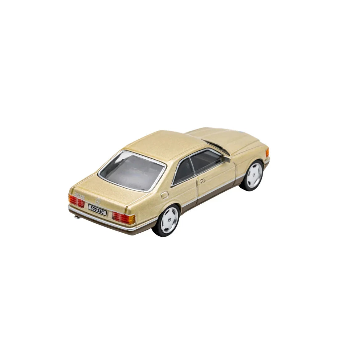 Premium scale diecast model car – *PRE-ORDER* Mercedes-Benz 500SEC, 1:64 Scale (Gold) Collectible