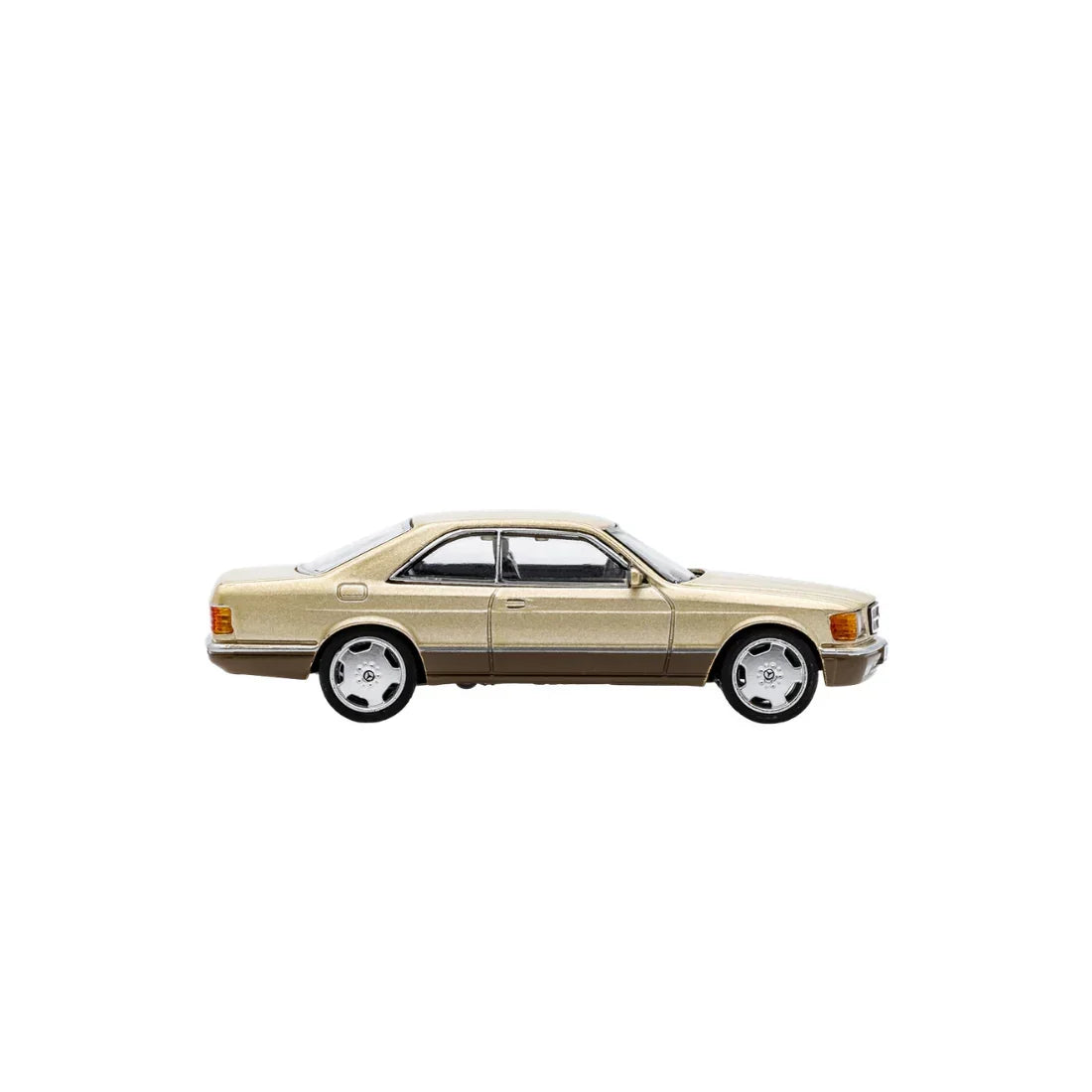 Premium scale diecast model car – *PRE-ORDER* Mercedes-Benz 500SEC, 1:64 Scale (Gold) Collectible