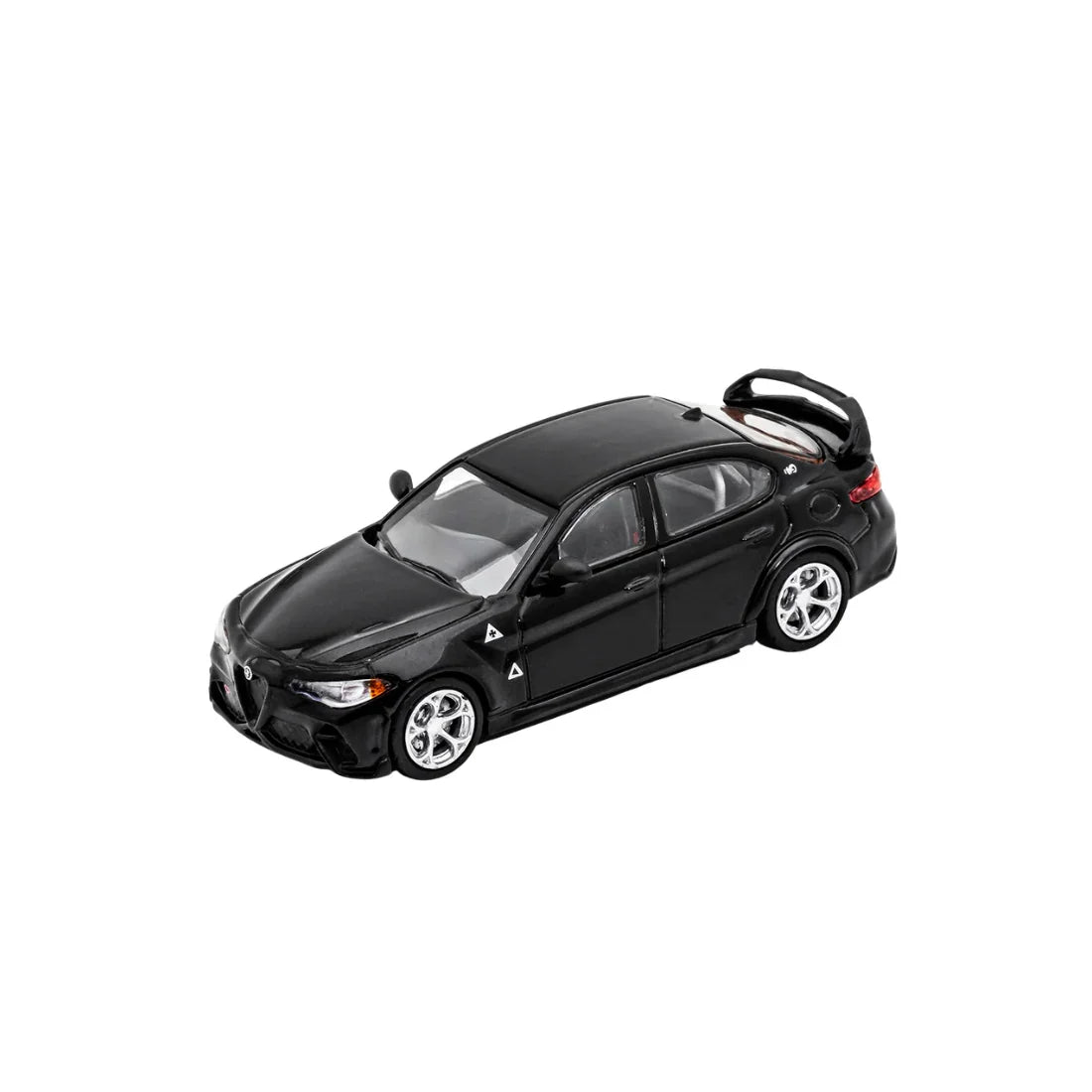 Premium scale diecast model car – *PRE-ORDER* Alfa Romeo Matte, 1:64 Scale (Black) Collectible
