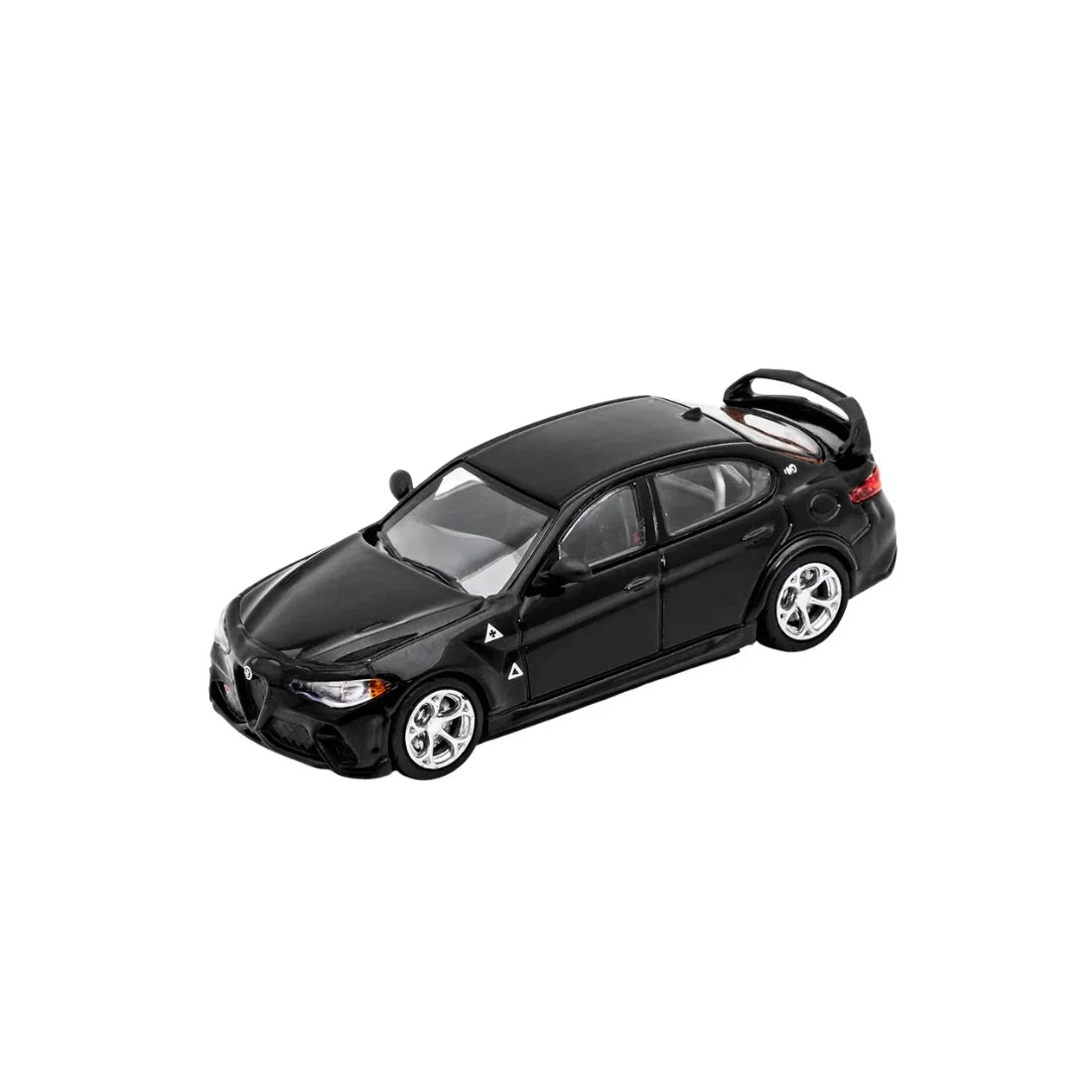 Premium scale diecast model car – *PRE-ORDER* Alfa Romeo Matte, 1:64 Scale (Black) Collectible