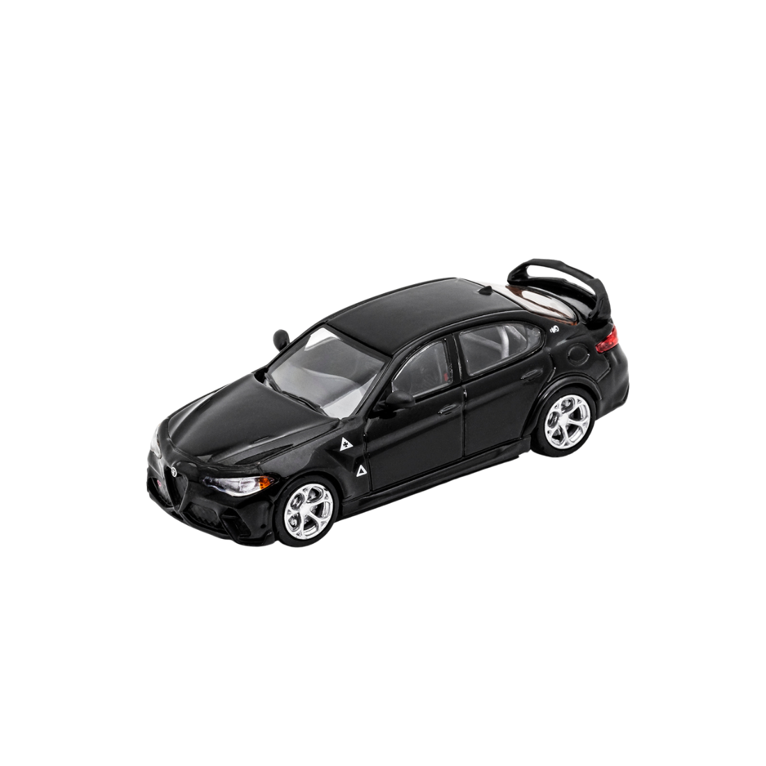 Premium scale diecast model car – *PRE-ORDER* Alfa Romeo Matte, 1:64 Scale (Black) Collectible
