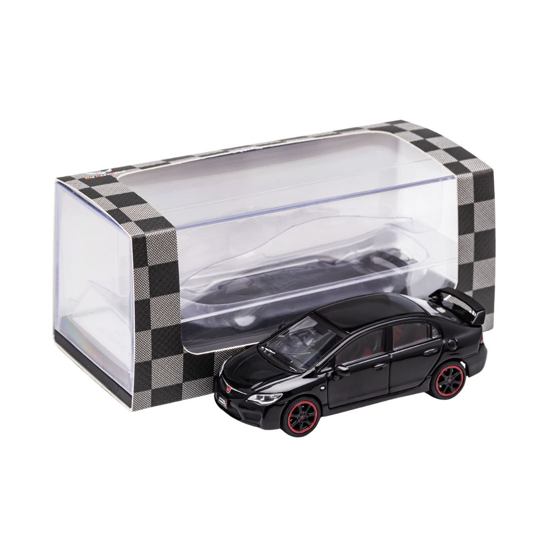 Premium scale diecast model car – *PRE-ORDER* Honda Civic Type R FD2, 1:64 Scale (Black) Collectible