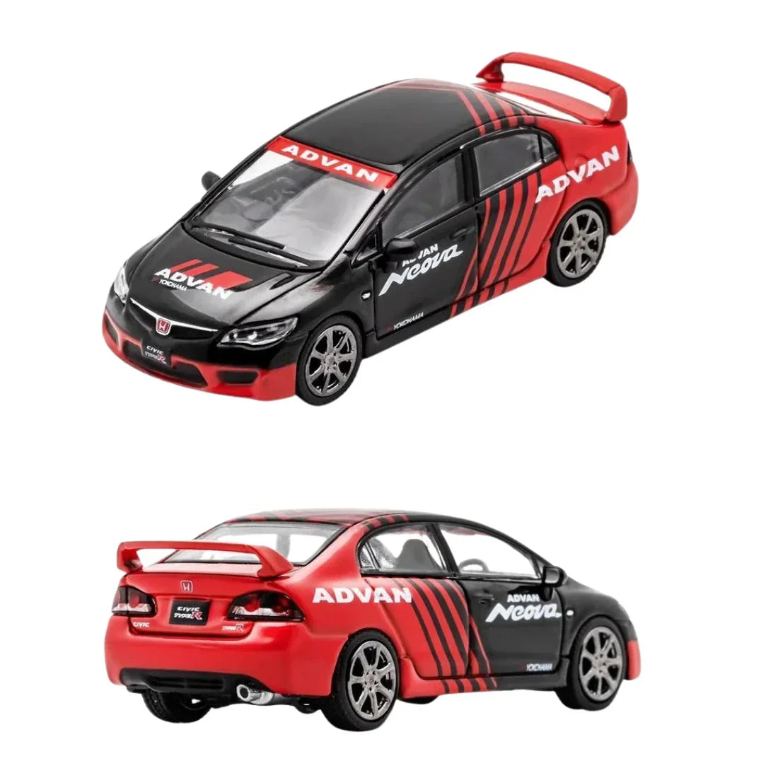 Premium scale diecast model car – *PRE-ORDER* Honda Civic Type R FD2 ADVAN Livery,1:64 Scale Collectible